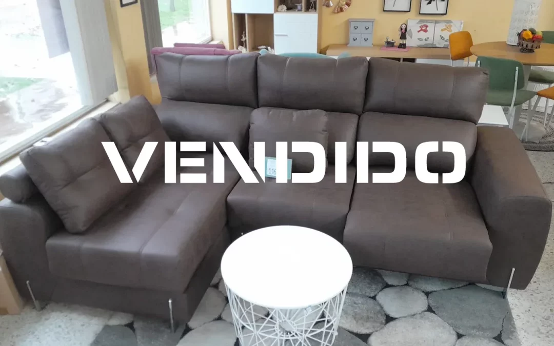 sofá CHOCOLATE, deslizante y reclinable. VENDIDO!